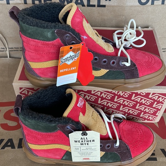 Vans Sk8-Hi 46 MTE Dx Poinsettia /Forest Night sneakers WMNS boots - Picture 2 of 16